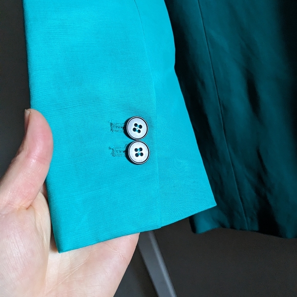 Like new Zara teal blazer size M - Picture 3 of 7